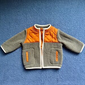 Old Navy Orange Fleece Jacket